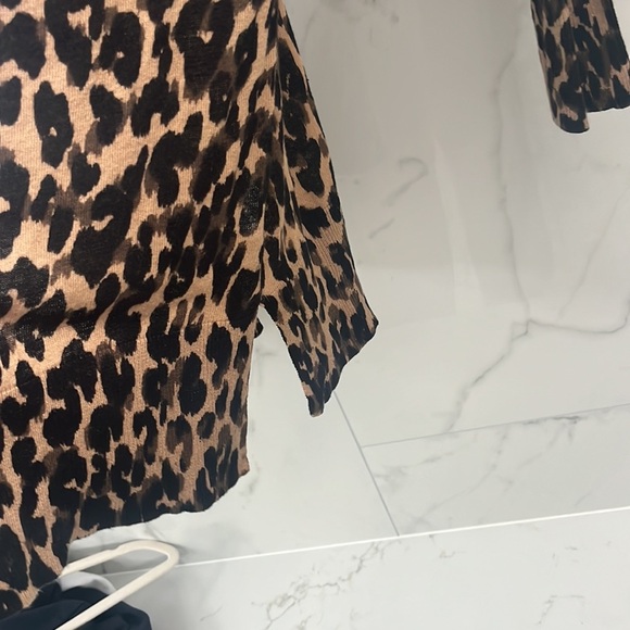Halogen Leopard Print Cardigan - Picture 2 of 6